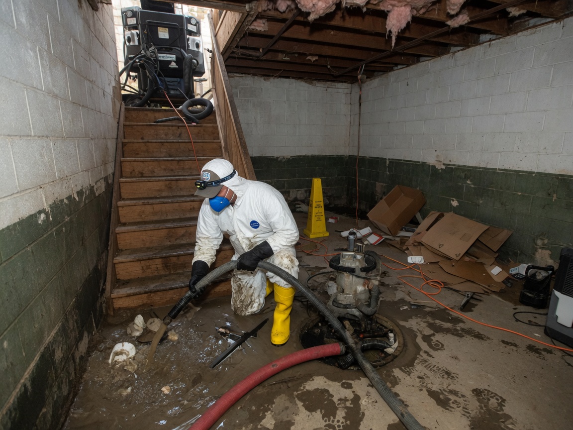 Basement Sewage Backup Cleanup in Hattiesburg, MS