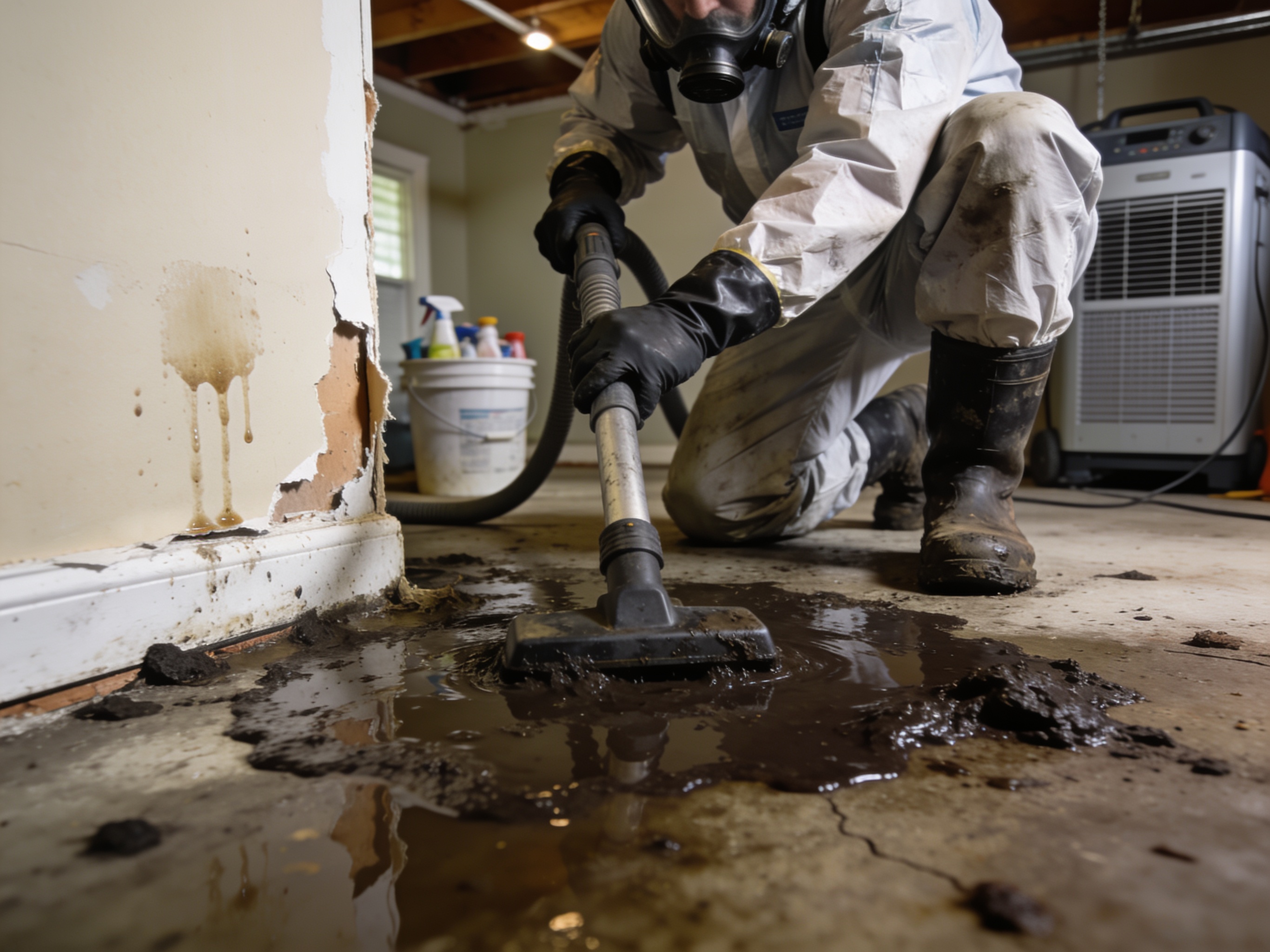 Sewage Backup Cleanup in Hattiesburg Historic Neighborhood —